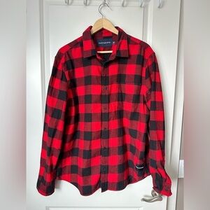 Calvin Klein Buffalo plaid Long Sleeve Classic Fit Plaid Shirt Size XL-unisex